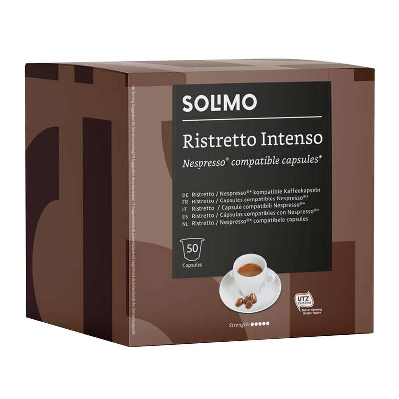  کپسول قهوه ریسترتو اینتنسو سولیمو بسته 50 عددی