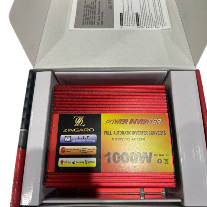 اینورتر 1 فاز زینگارو مدل 1000W ظرفیت 1000 کیلووات