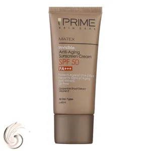 کرم ضدآفتاب بدون رنگ پرایم مدل Anti Aging SPF50، حجم 40 میلی‌لیتر