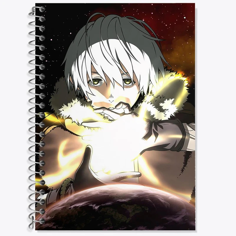 دفتر زبان 50 برگ خندالو مدل سه خط طرح فوشی انیمه به تو ای ابدی کد 15702