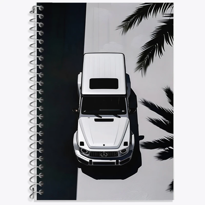 دفتر نت موسیقی 50 برگ خندالو طرح ماشین بنز کد F6844