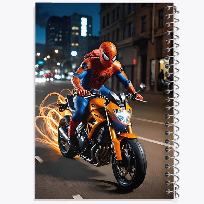 دفتر ژورنال نویسی 50 برگ خندالو مدل نقطه ای طرح مرد عنکبوتی (Spider Man) کد N4732