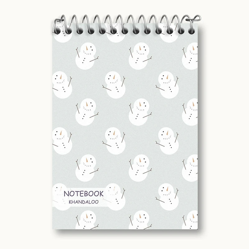 دفتر یادداشت 50 برگ خندالو مدل آدم برفی کد N424