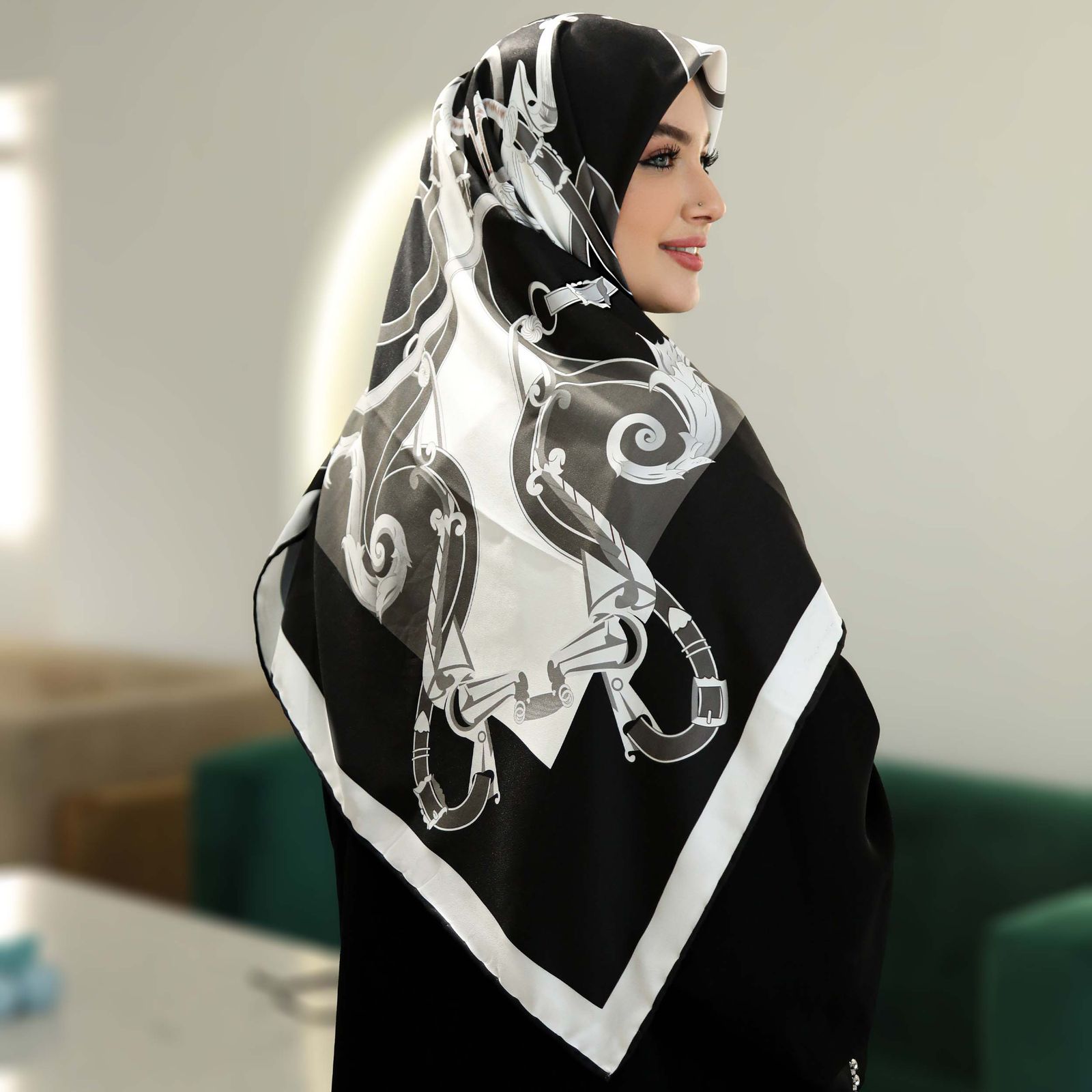 روسری زنانه مدل ابریشم مزونی جدید چهار فصل ana-6056 - - 10