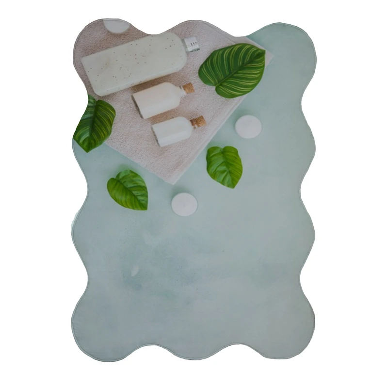 پادری مدل دالبر طرح برگ کد 8169 سایز 80x110 سانتی متر 