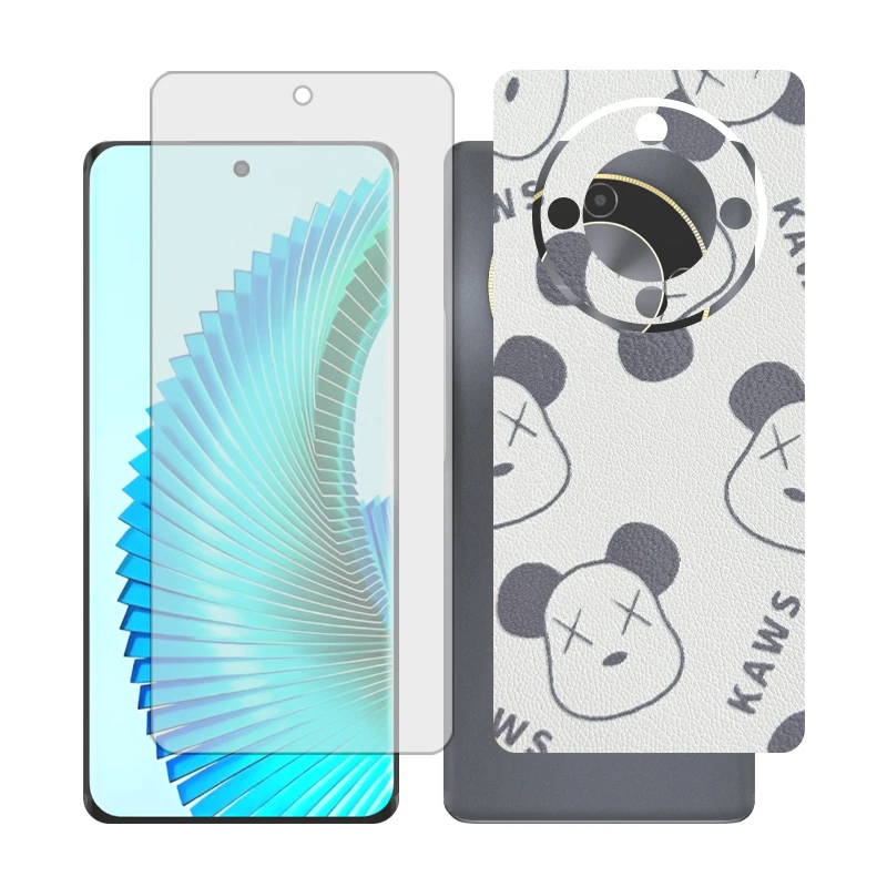 محافظ صفحه نمایش مات گلس مدل Together مناسب برای گوشی موبایل آنر X9b به همراه برچسب پوششی پشت گوشی