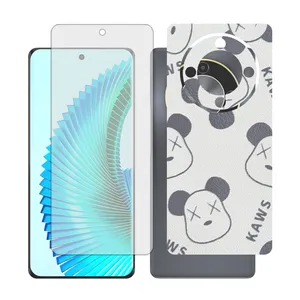 Glass together model transparent screen protector suitable for Honor X9b mobile phone with back cover sticker
