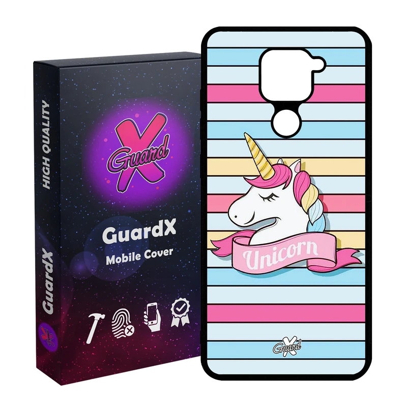 کاور گارد ایکس طرح Unicorn مدل Glass10018 مناسب برای گوشی موبایل شیائومی Redmi Note 9