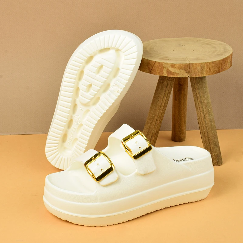 عکس شماره 25 : دمپایی زنانه پاپا مدل نقره کد 1662-cr