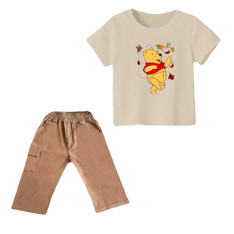 ست تی شرت و شلوارک پسرانه مدل پو کد 25