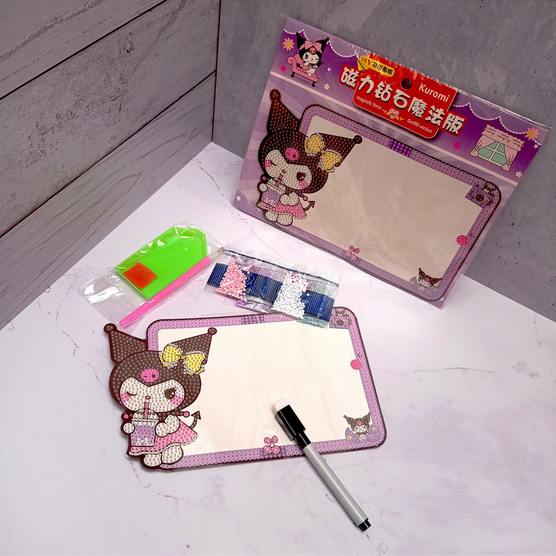 تخته وایت برد مدل کرومی سایز 13*23 سانتی متر به همراه ماژیک