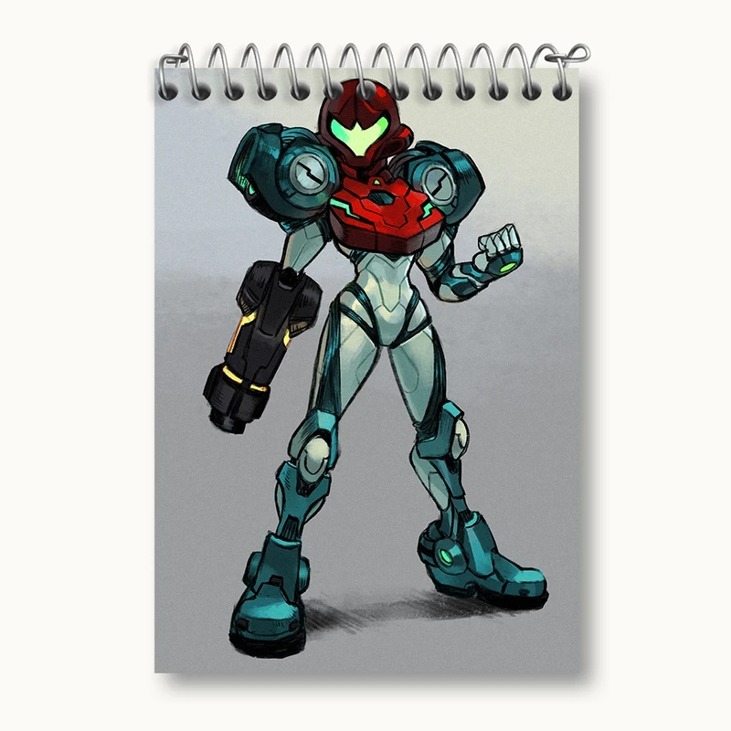 دفتر یادداشت 50 برگ خندالو مدل بازی متروید (Metroid) کد 35622