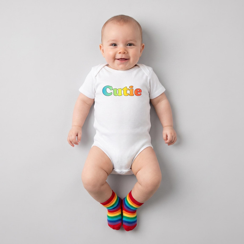 بادی آستین کوتاه نوزادی نیل کوک مدل Cutie