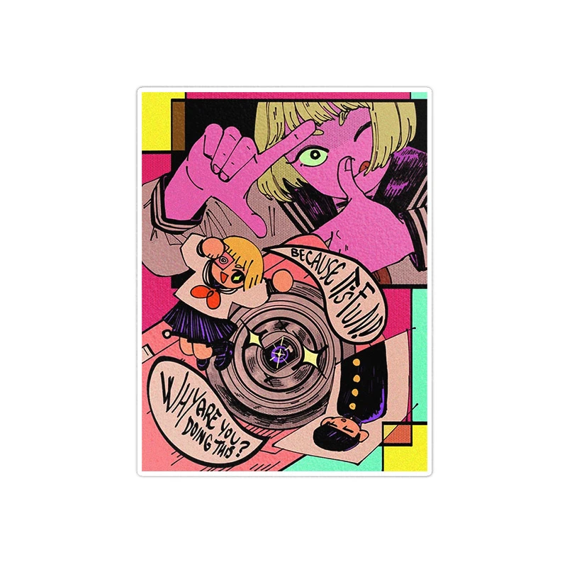    استیکر لپ تاپ ماسا دیزاین طرح ANIME مدل STKA0064
