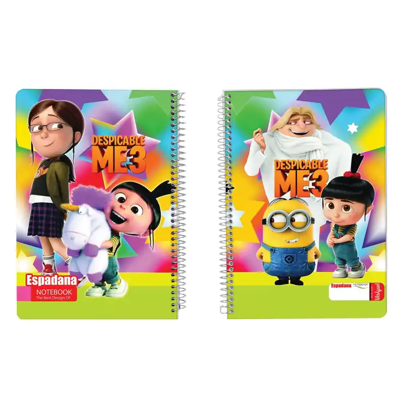 دفتر مشق 80 برگ اسپادانا طرح دختر بچه شیطون کد DM80