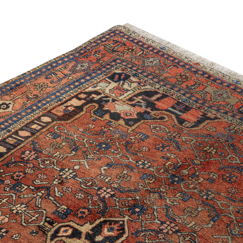 فرش دستبافت چهار و نیم متری طرح کردی کد 11.97.1224