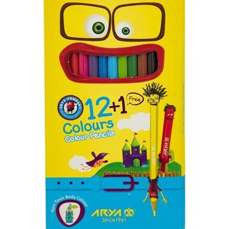 مداد رنگی 13 رنگ آریا مدل a03