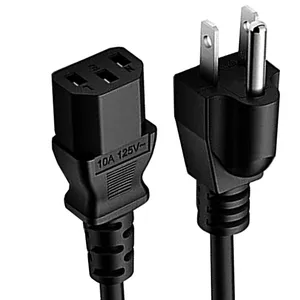 کابل برق سه پین منبع تغذیه ول شین مدل E115330 به طول 1.8 متر