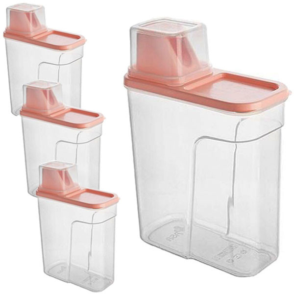 ظرف پودر رختشویی مدل وندیک بسته 4 عددی