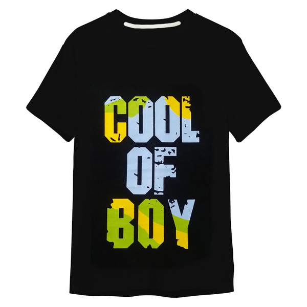 تی شرت آستین کوتاه پسرانه مدل COOL OF BOY