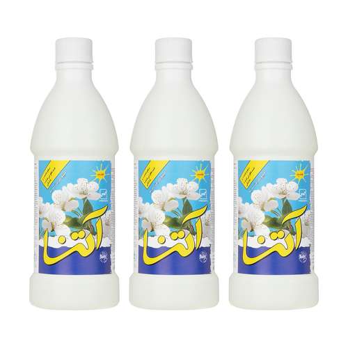 مایع سفید کننده سطوح آتنا مدل معطر حجم 750 میلی لیتر بسته 3 عددی