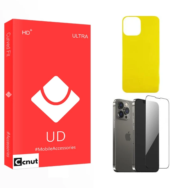 محافظ صفحه نمایش کوکونات مدل UD مناسب برای گوشی موبایل اپل iPhone 13 Pro Max  به همراه محافظ پشت گوشی