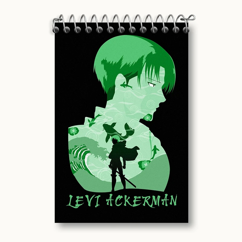 دفتر یادداشت 50 برگ خندالو مدل آرن یگر انیمه اتک آن تایتان کد F804