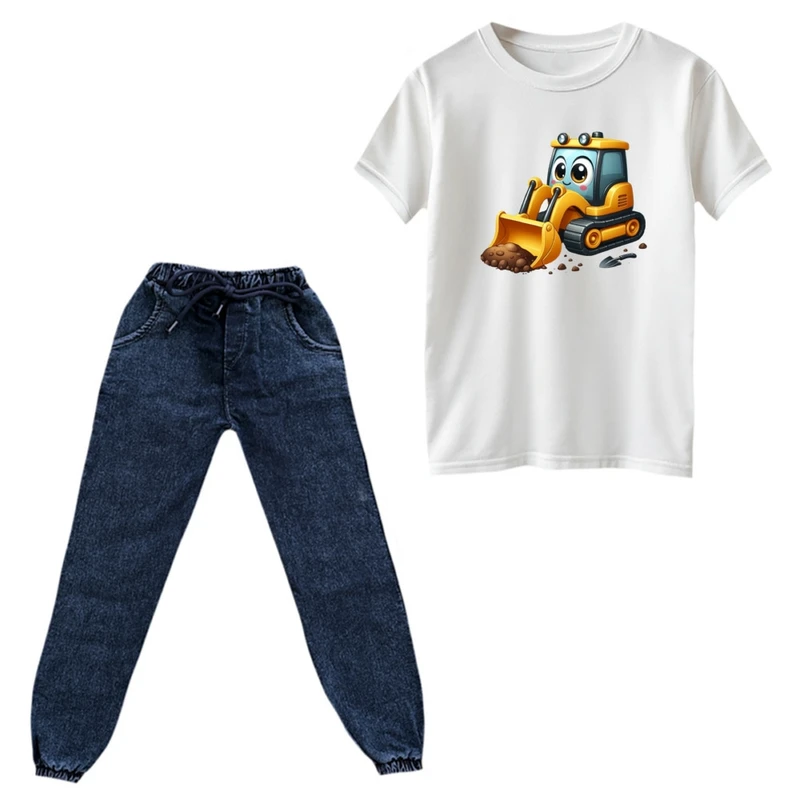 ست تی‌شرت و شلوار پسرانه مدل لودر