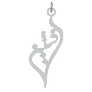 آویز گردنبند نقره کرابو طرح افشین مدل Kn2-1150