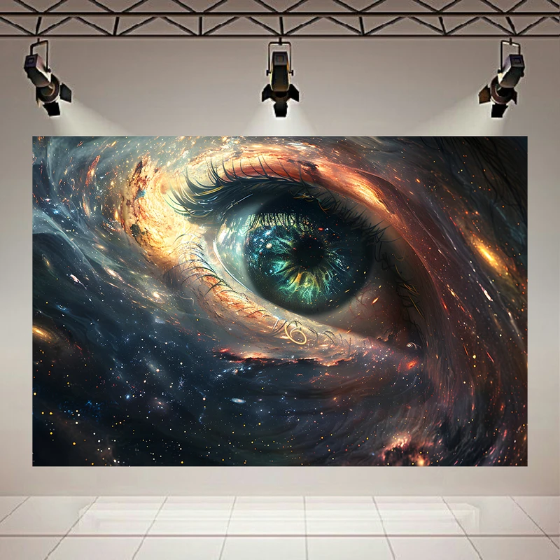 تابلو بوم طرح چشم کهکشانی کد AR31929