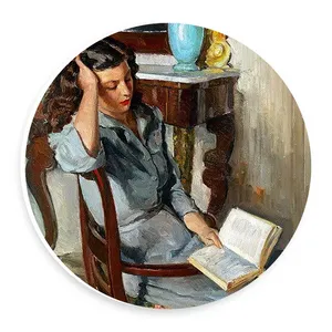  دیوارکوب طرح بانوی کتابخوان مدل wtb706