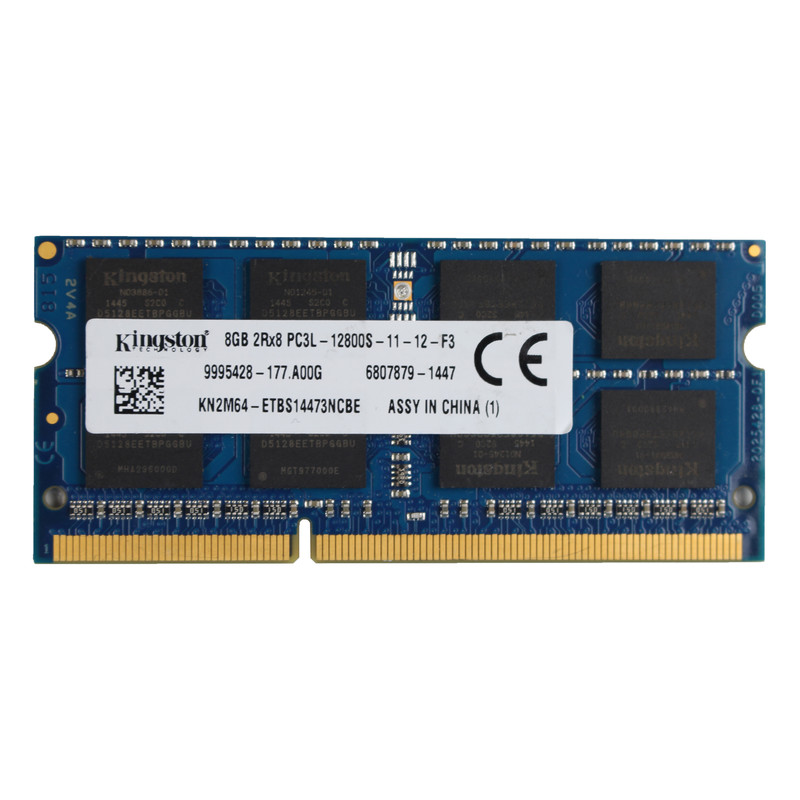 رم لپتاپ DDR3L دو کاناله 1600 مگاهرتز CL11 کینگستون مدل PC3-12800sظرفیت 8 گیگابایت