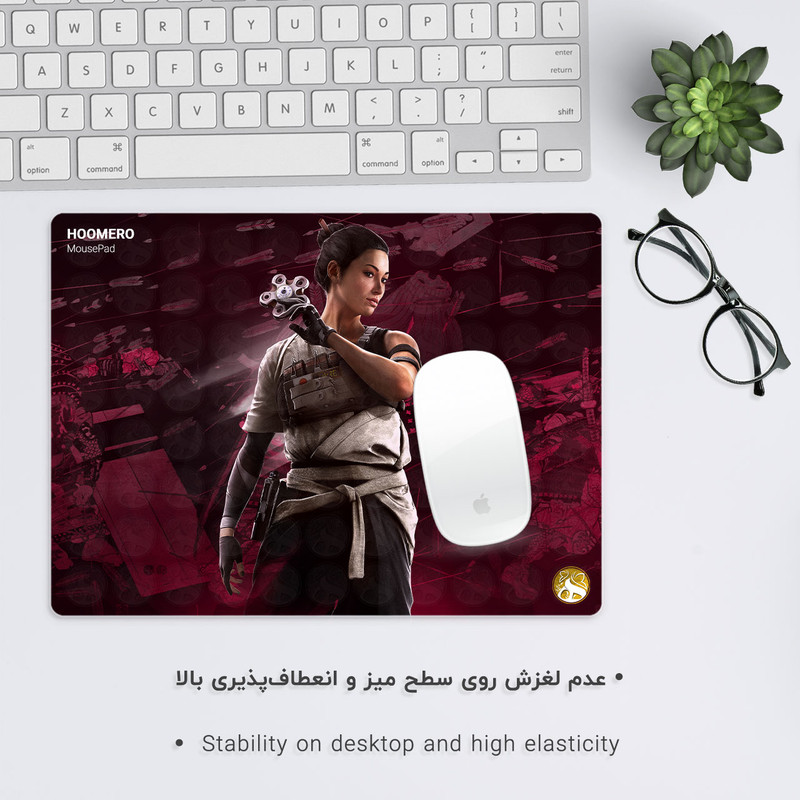 ماوس پد هومرو مدل A4422 طرح بازی Tom Clancys Rainbow Six 2