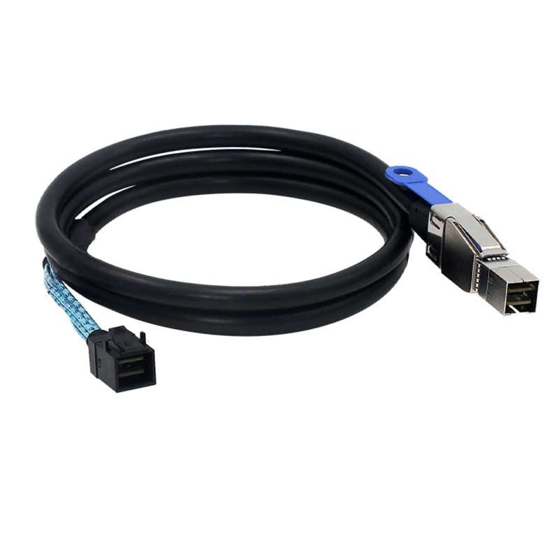 کابل Mini SAS HD SFF-8644 به SFF-8643 اسمارطور مناسب برای RAID و سرور مدل SM231 طول 1 متر