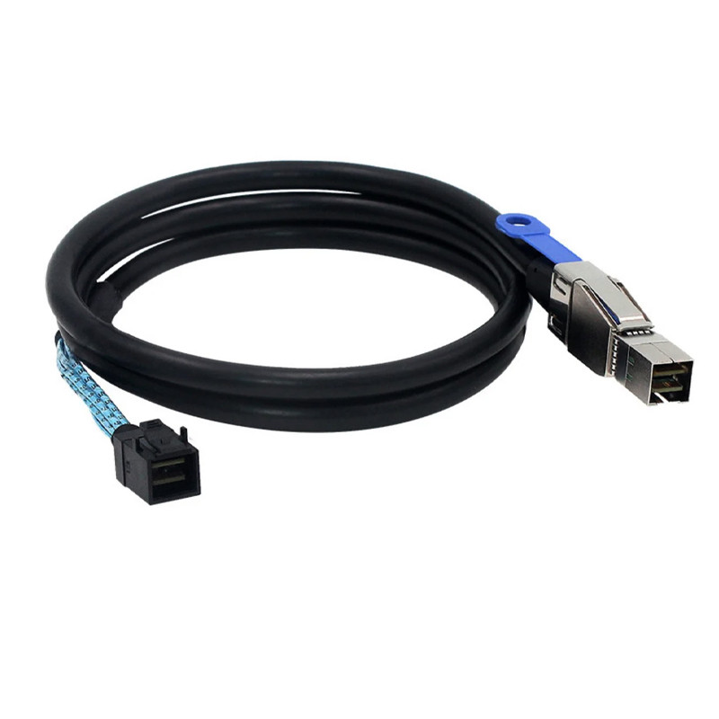 کابل Mini SAS HD SFF-8644 به SFF-8643 اسمارطور مناسب برای RAID و سرور مدل SM231 طول 1 متر