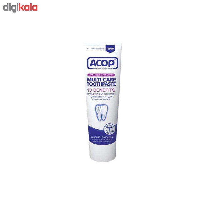 خمیر دندان آکوپ مدل Multi care toothpaste حجم 90 میلی لیتر به همراه خمیر دندان آکوپ مدل Whitening