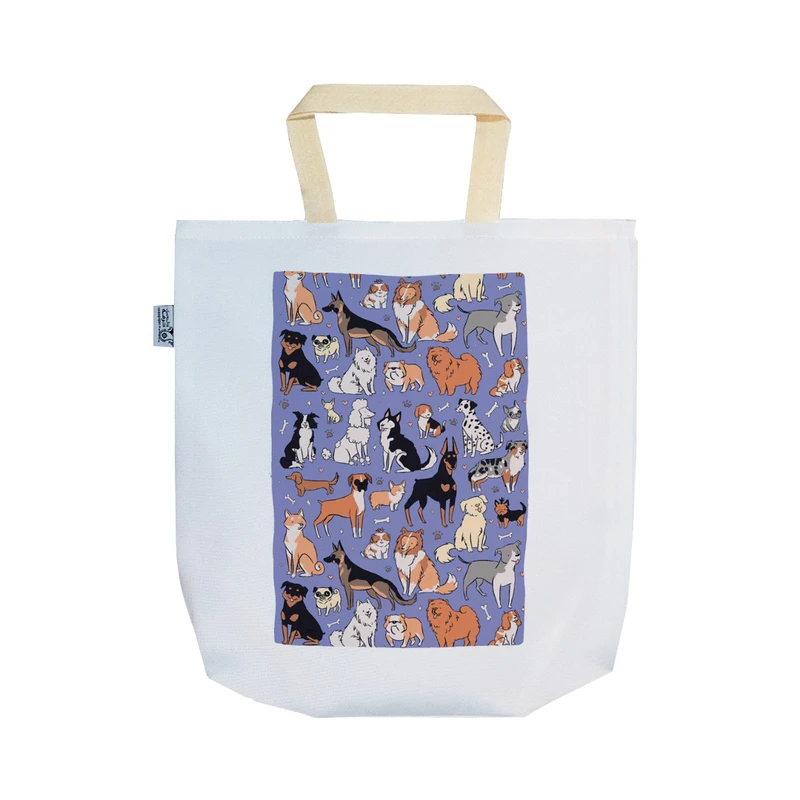 ساک خرید ترمه طراحان ایده مدل پترن سگ کد strm1131 - SS