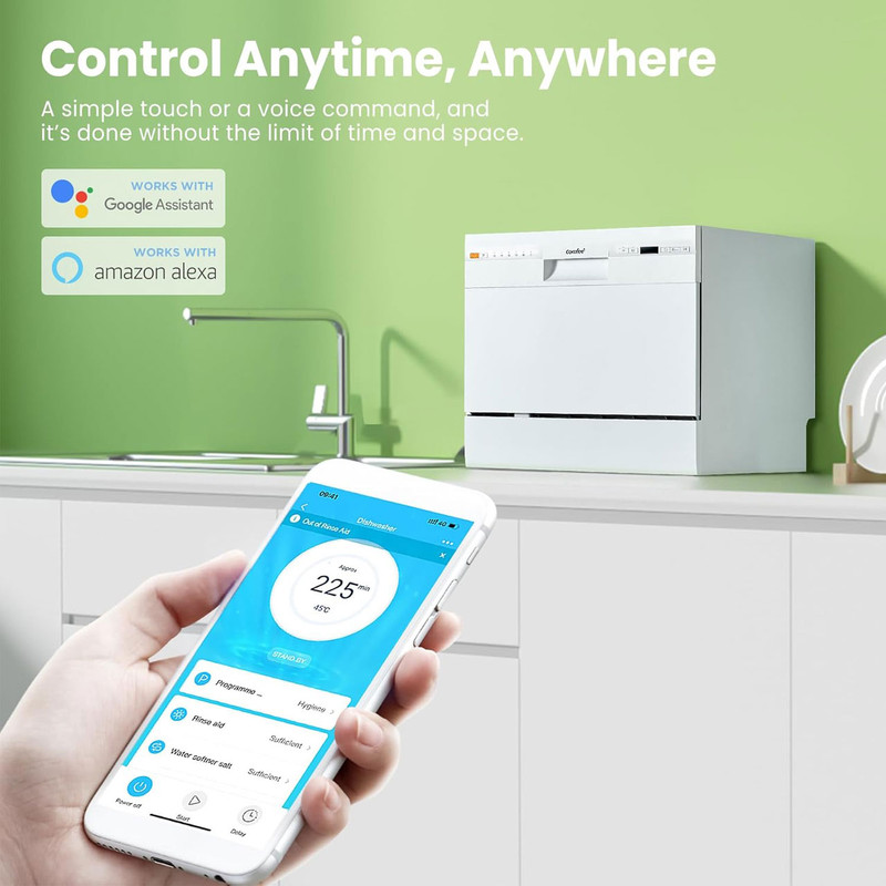 ماشین ظرفشویی 6 نفره کامفی مدل CTD-602-W