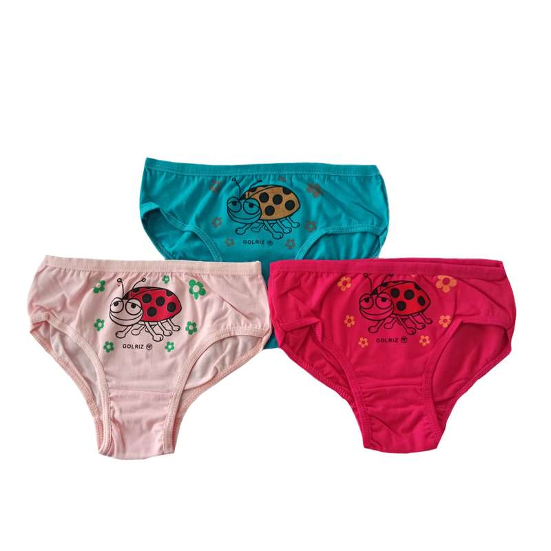 شورت دخترانه مدل گلریز کد 087 مجموعه 3 عددی