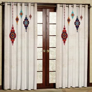 پرده مدل آویز فانوس هازان پانچی کد 1065 سایز 140x200 سانتی متر