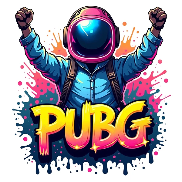 استیکر پارچه و لباس پاد آفرین طرح PUBG کد 1446