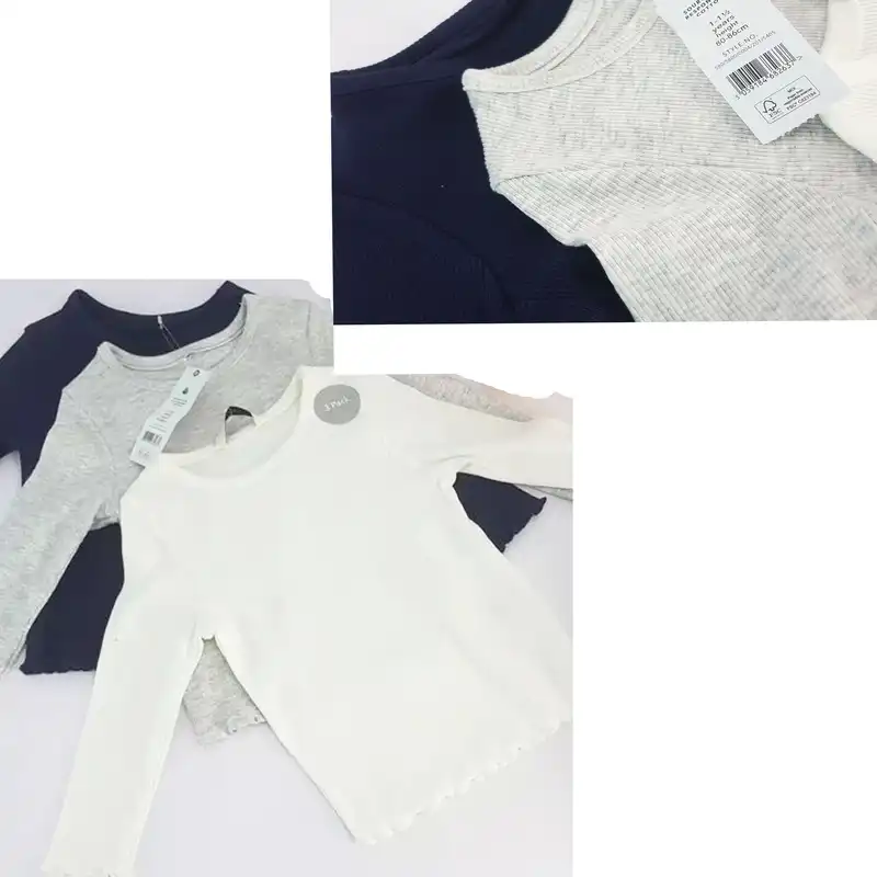 بلوز آستین بلند دخترانه جورج مدل 00017688437 مجموعه سه عددی