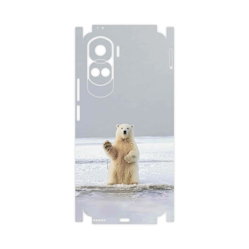 برچسب پوششی ماهوت مدل Polar_bear-FullSkin مناسب برای گوشی موبایل آنر 90 Lite