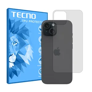 Tecno HyGEL model transparent phone back protector suitable for Apple iPhone 15 mobile phone