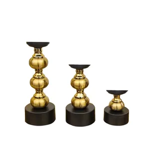 شمعدان مدل 660C مناسب برای شمع های استوانه ای مجموعه 3 عددی