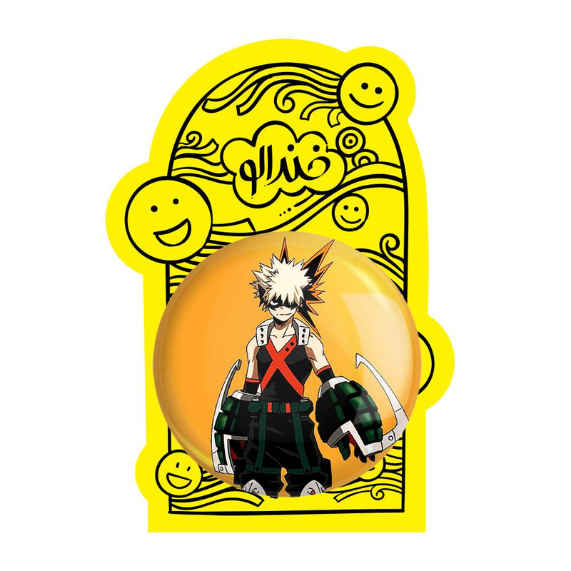 آینه جیبی خندالو مدل کاتسوکی باکوگو انیمه آکادمی قهرمان من My Hero Academia  کد 10081