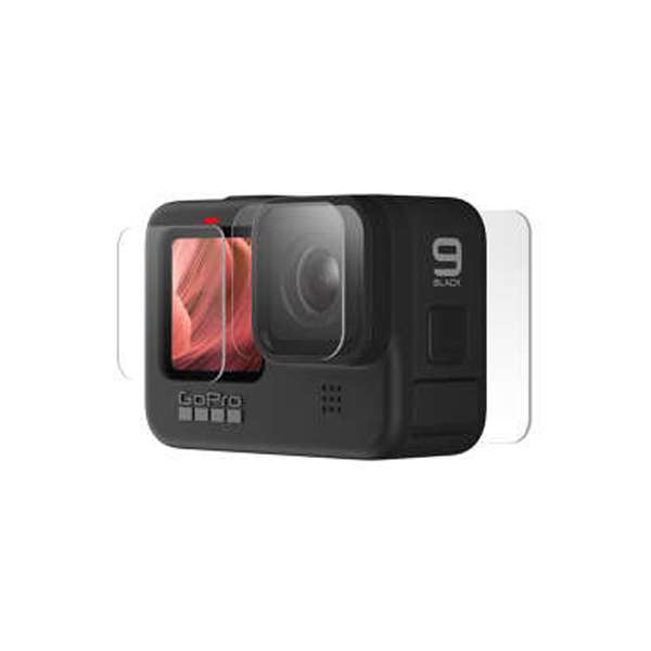 محافظ صفحه نمایش و لنز دوربین مدل He910 مناسب برای دوربین ورزشی گوپرو Hero 9 مجموعه 3 عددی
