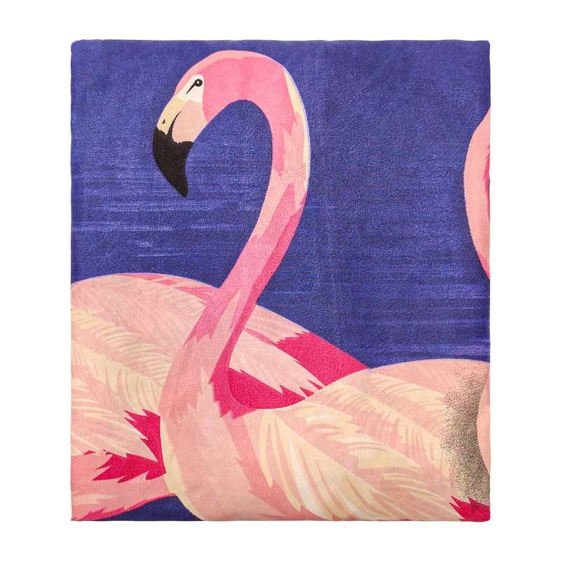 ملحفه آدنو مدل Flamingo کد CH19 یک نفره سایز 120x200 سانتی متر