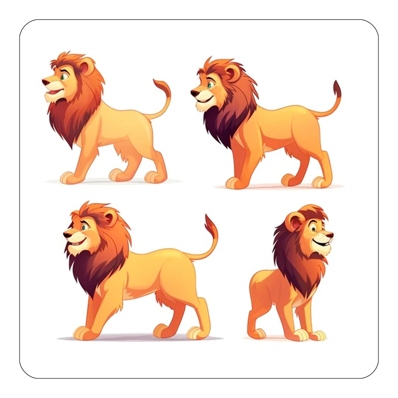 مگنت کاکتی طرح شیر مدل mp23159