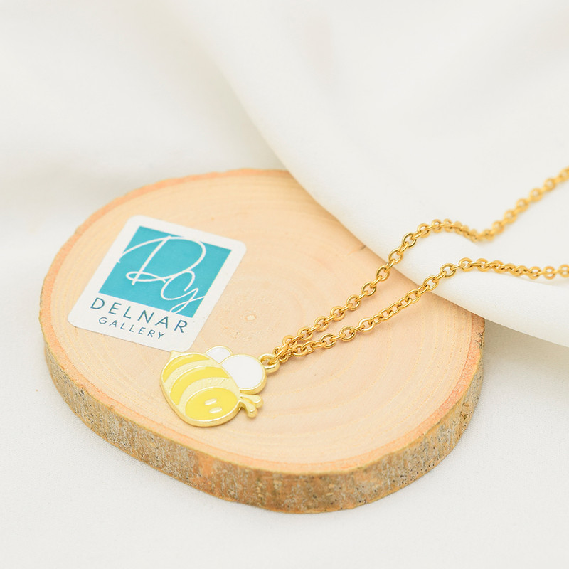 گردنبند دخترانه دلنار گالری مدل زنبور